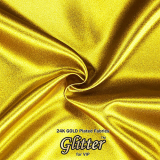 24K Gold Plated Fabric with Nanocoating _ Plain Silklike 